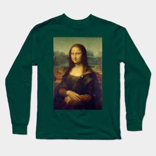 Mona Lisa Ally Safety-Pin Tee Long Sleeve T-Shirt